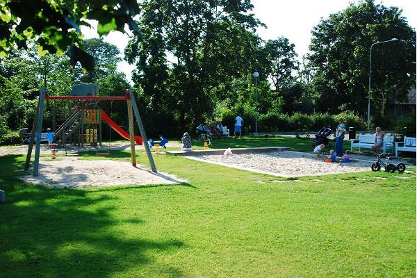 Children’s playground on Posti Street in Haapsalu.