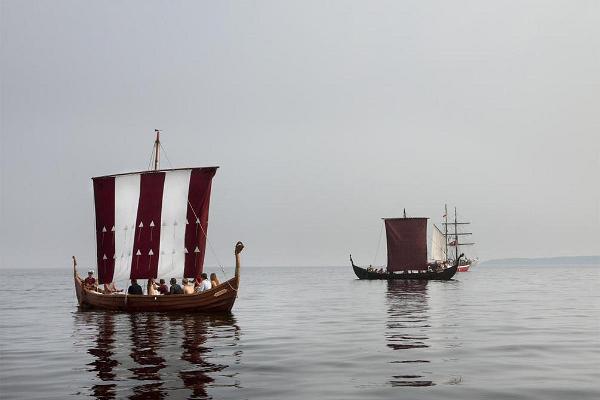 Судно викингов "Аймар" в Кясму