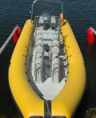 Überfahrt mit dem Schnellboot auf die Insel Väike-Pakri