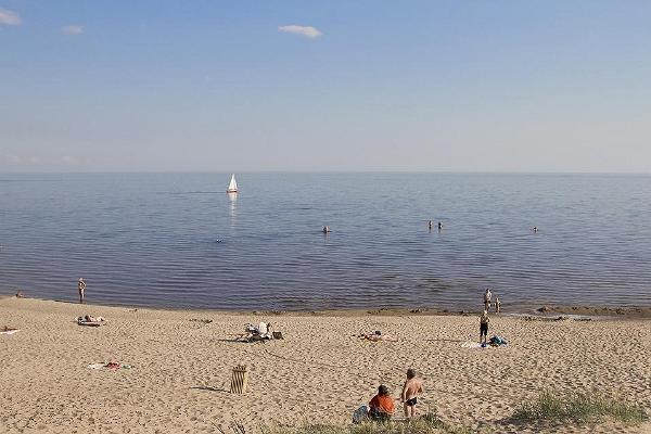 Пляж Каукси на Чудском озере