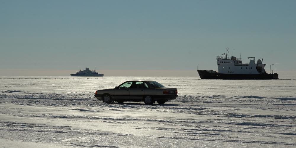 ice road, estonia, winter, islands