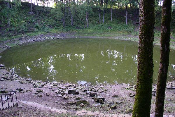 Kaali field of meteorite craters