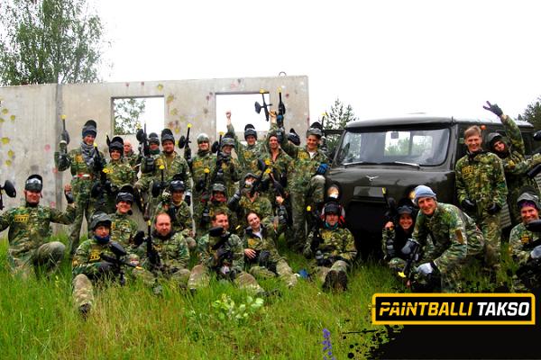 Paintball kõikjal Eestis - telli paintballitakso!