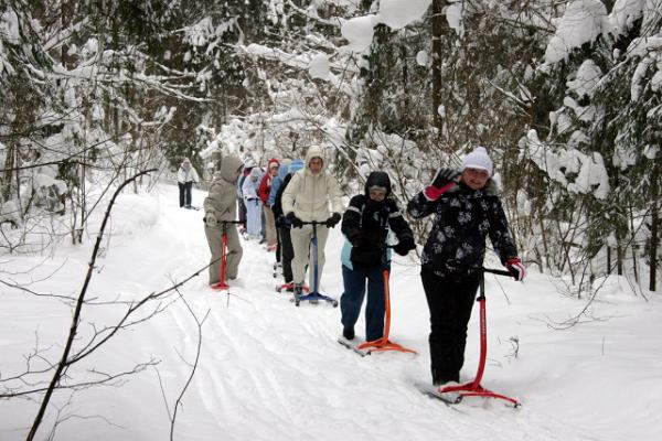 Stuhlschlittenwanderung in Taevaskoja