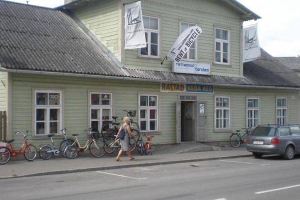 Fahrradverleih im Laden „Rattad Vabaaeg“ (dt. „Räder - Freizeit")