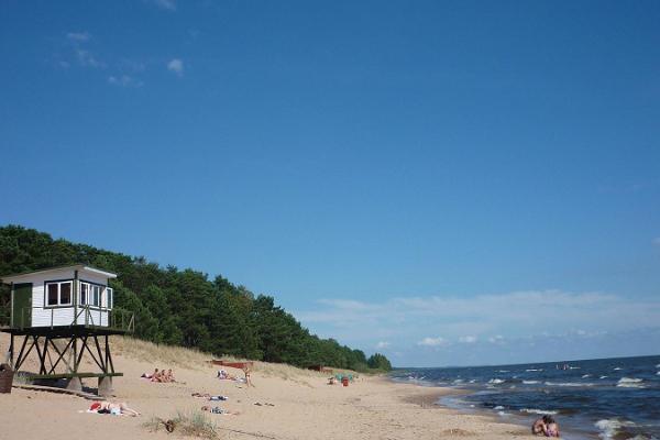 Kauksi strand vid Peipussjön