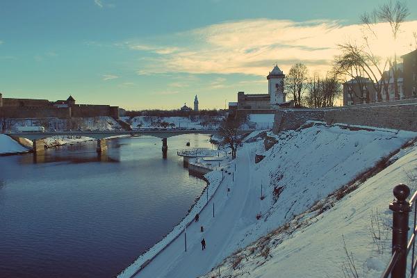 Flodpromenaden i Narva