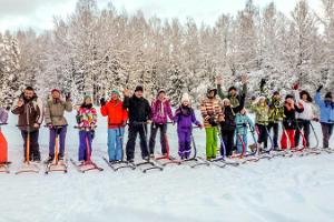 Tretschlittenwanderungen des Sportland Kõrvemaa Wander- und Skizentrums in Kõrvemaa
