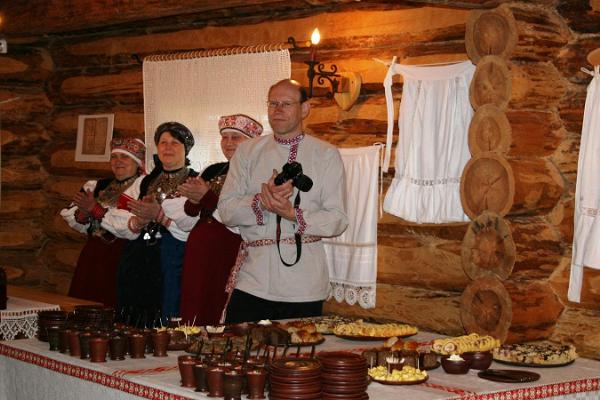 Tsäimaja servering på i Värska museum