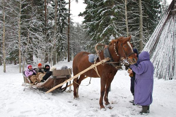 Slädturer i Pärnumaas vinternatur