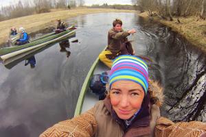 Однодневный поход на каноэ по реке Сауга от Kanuu.ee