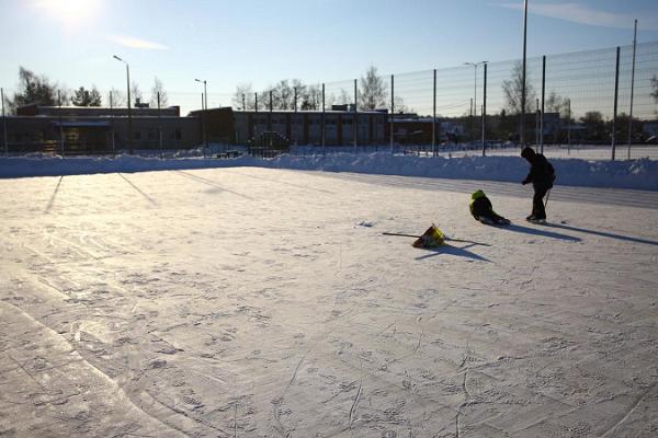 Ice rink at the Haapsalu Stadium 