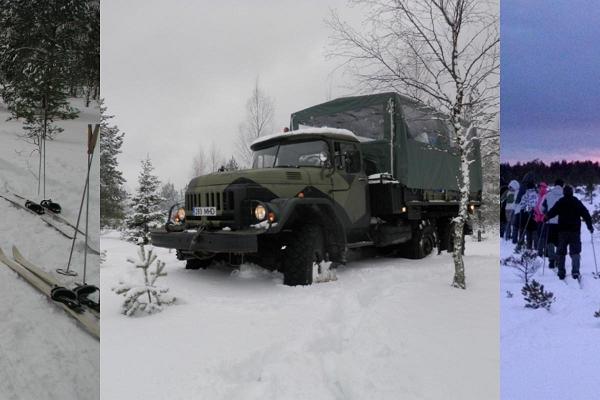 Kanuu.ee ZIL Safari und Skiwanderung im Moor Koitjärve