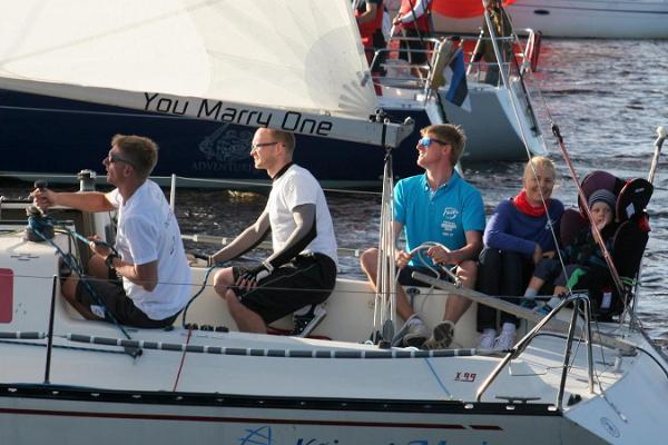Sailing with friends on Pärnu Bay