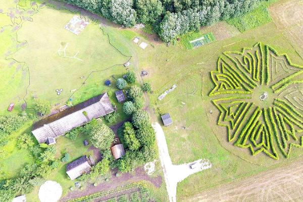 Maislabyrinth auf dem Toretalu