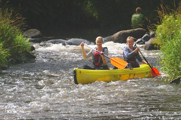 Canoeing and kayaking day trips on Ahja River
