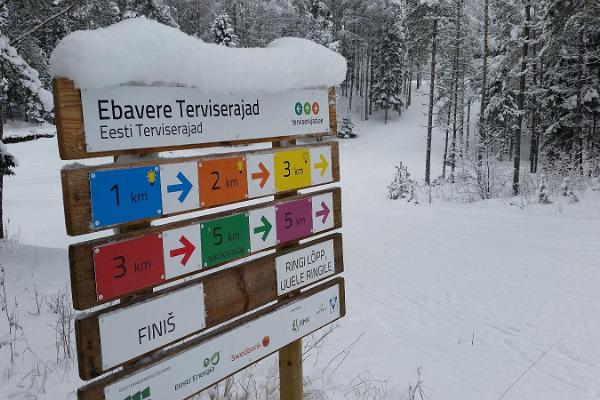 Ebavere Sports Centre running and ski tracks