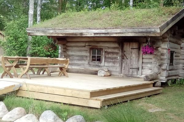 Rauchsauna Pärna des Laukataguse Feriendorfes