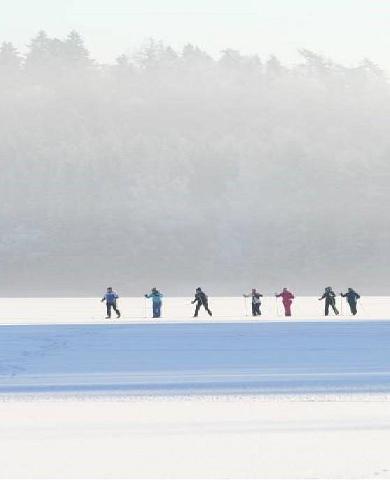 Suusamatk Pühajärve jääl või liikumisradadel