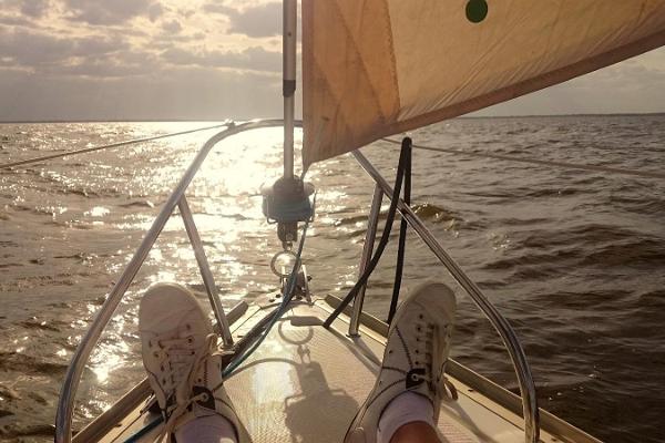 Sailboat rental on Lake Võrtsjärv