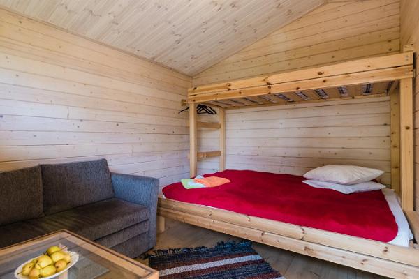 Pritsche des Ferienhauses