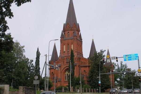 Die evangelisch-lutherische Petruskirche in Tartu