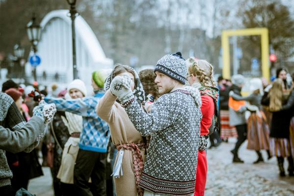 Winterlicher Tanztag in Tartu