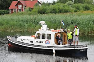 Schiffsfahrt in Pärnu mit dem historischen Postschiff Johanna