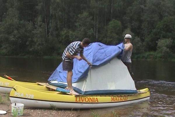 Rafting trip on the beautiful Koiva river