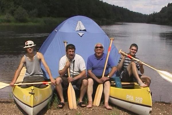 Rafting trip on the beautiful Koiva river