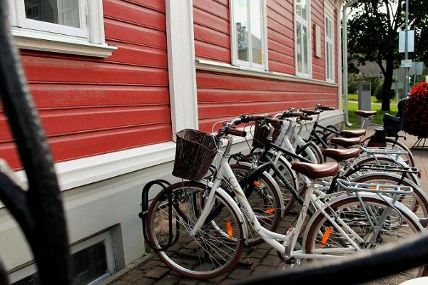 Cykeluthyrning i Valga Besökscentrum