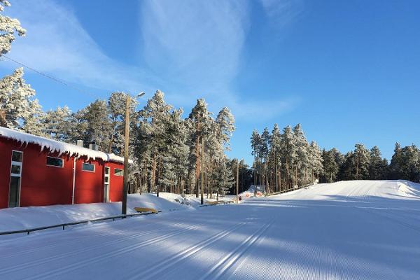 Skiloipen und Skiverleih des Gesundheitssportzentrums von Jõulumäe