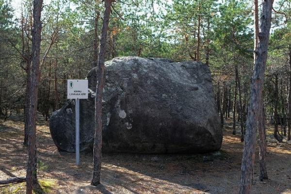 Liiva-aa-stenen på ön Kihnu