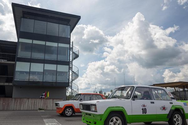 Driving a rally car at LaitseRallyPark