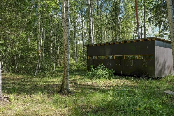 Wildlife watching hide in Estonia