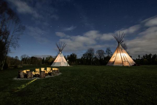 Tipi in Jõe Holiday Farm in Indian Village