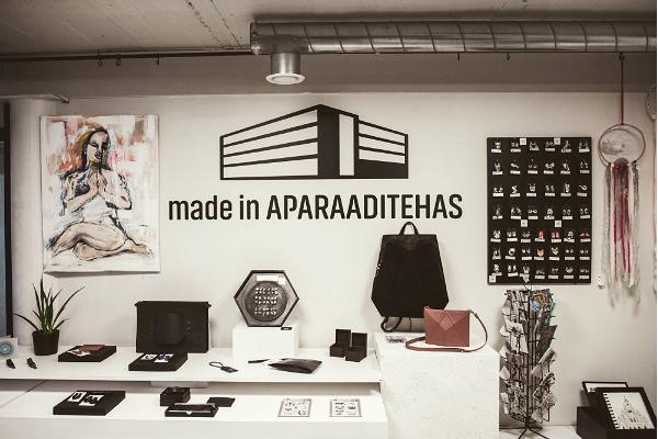 Taide- ja designkauppa "Made in Aparaaditehas"
