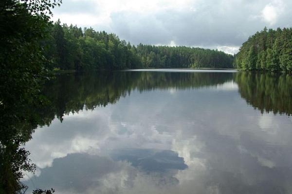 Lake Pikkjärv and camping area