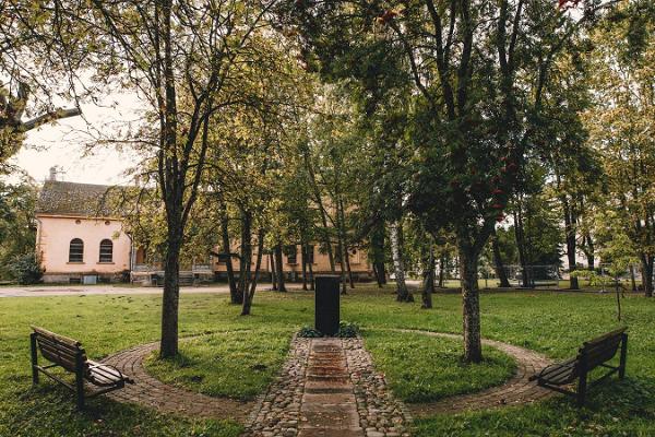 A memorial to the victims of the Soviet era