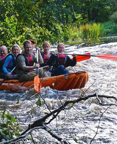 A summer rafting trip on the Võhandu River