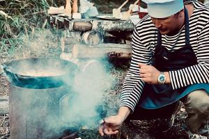 Kanottur till Rabaresto (restaurang i mossen)