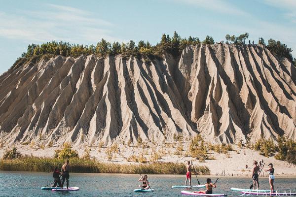 Canoe, raft and inflatable raft trips in Rummu quarry