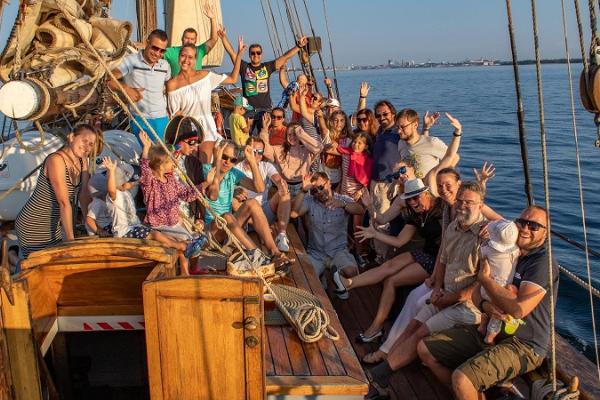 Summer sailing boat trips to Abruka Island on schooner Hoppet