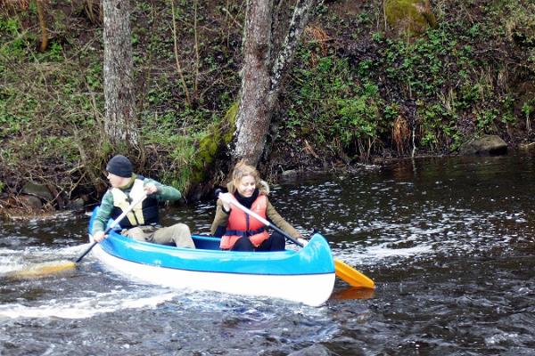 Canoeing trips on Roosu Farm