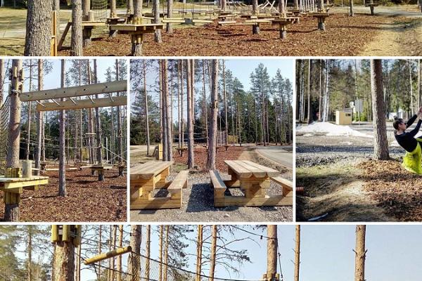 Niedriger Abenteuerpark in Kõrvemaa