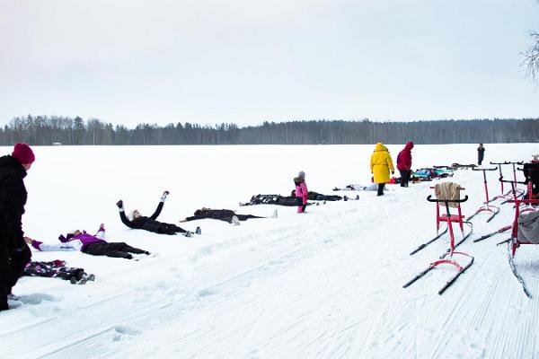 Kicksled trip in Taevaskoja with mulled wine, cocoa or tea
