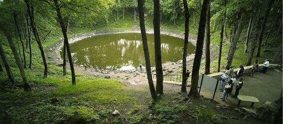 Kaali meteor crater on the island of Saaremaa