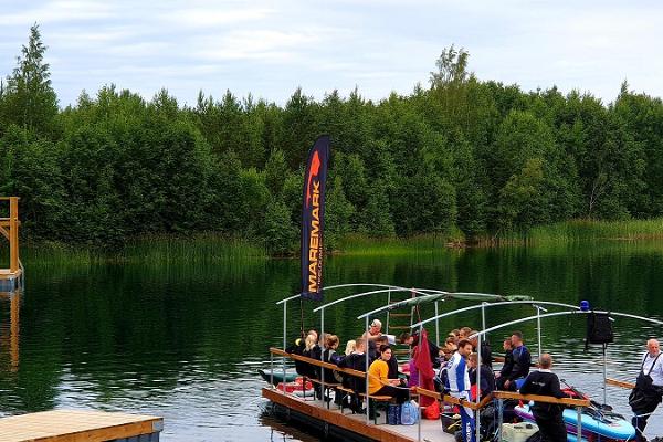 Diving at Lake Rummu