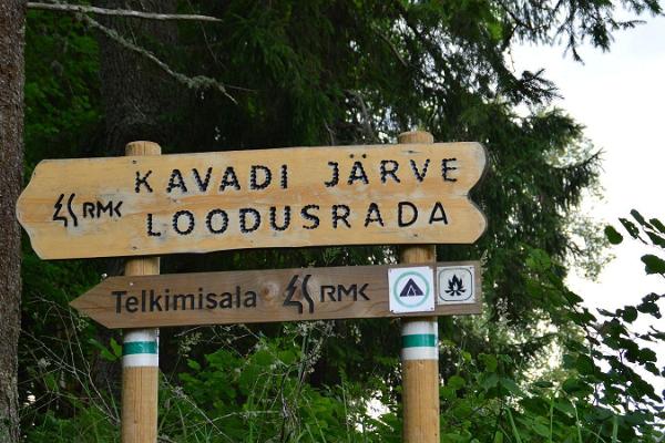 Kavadin järven retkeilyreitti