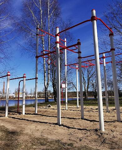 Freiluftkraftraum des Pilli Parks in Pärnu